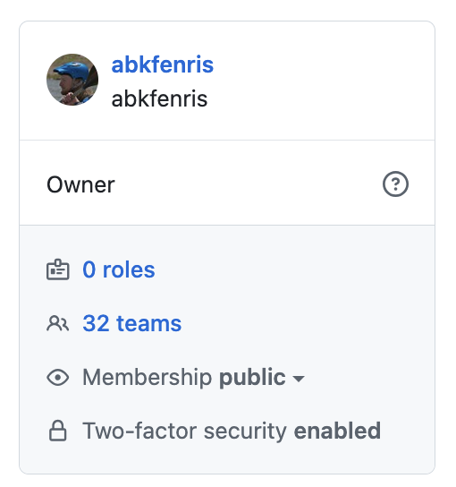 GitHub organization membership set to public